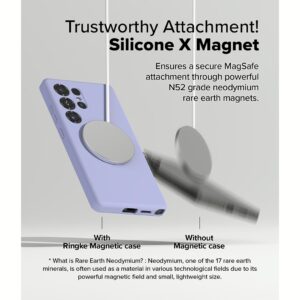Ringke รุ่น Silicone Magnetic - เคส Galaxy S25 Ultra - สี Lavender