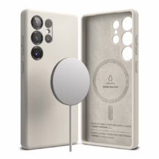 Ringke รุ่น Silicone Magnetic - เคส Galaxy S25 Ultra - สี Stone