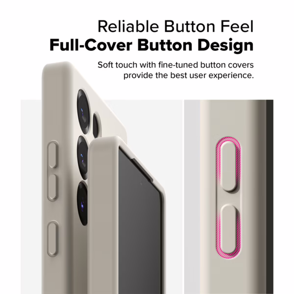 Ringke รุ่น Silicone Magnetic - เคส Galaxy S25 Ultra - สี Stone