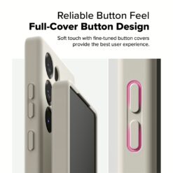 Ringke รุ่น Silicone Magnetic - เคส Galaxy S25 Ultra - สี Stone