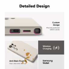 Ringke รุ่น Silicone Magnetic - เคส Galaxy S25 Ultra - สี Stone