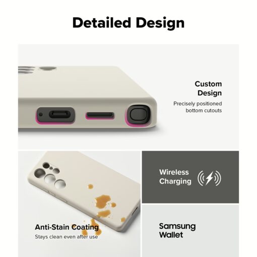 Ringke รุ่น Silicone Magnetic - เคส Galaxy S25 Ultra - สี Stone - Image 12
