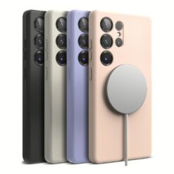 Ringke รุ่น Silicone Magnetic - เคส Galaxy S25 Ultra - สี Stone