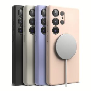 Ringke รุ่น Silicone Magnetic - เคส Galaxy S25 Ultra - สี Stone