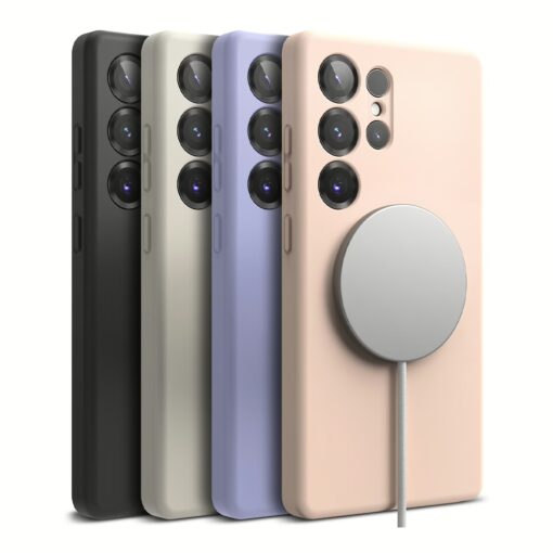 Ringke รุ่น Silicone Magnetic - เคส Galaxy S25 Ultra - สี Stone - Image 18
