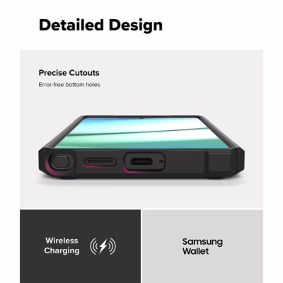 Ringke รุ่น Rugged Gear - เคส Galaxy S25 Ultra - สี Black