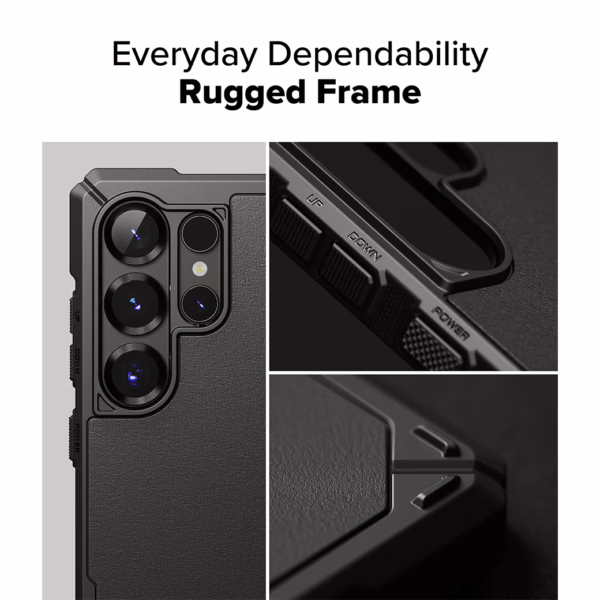Ringke รุ่น Rugged Gear - เคส Galaxy S25 Ultra - สี Black