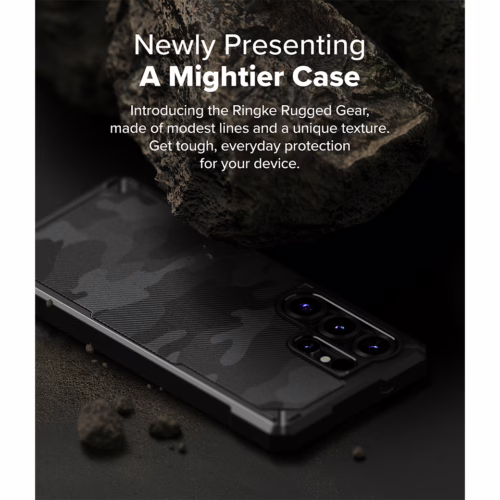 Ringke รุ่น Rugged Gear - เคส Galaxy S25 Ultra - สี Camo Black