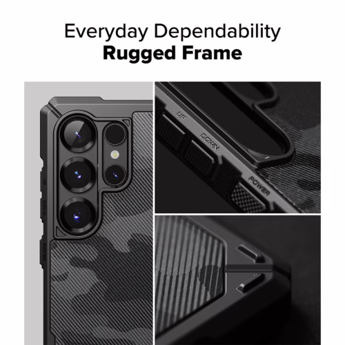 Ringke รุ่น Rugged Gear - เคส Galaxy S25 Ultra - สี Camo Black