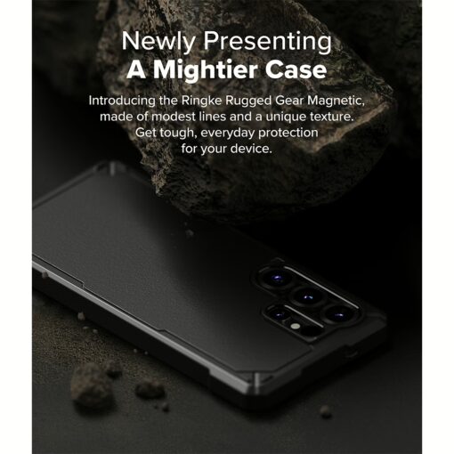 Ringke รุ่น Rugged Gear Magnetic - เคส Galaxy S25 Ultra - สี Black - Image 10