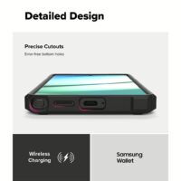 Ringke รุ่น Rugged Gear Magnetic - เคส Galaxy S25 Ultra - สี Black