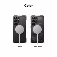 Ringke รุ่น Rugged Gear Magnetic - เคส Galaxy S25 Ultra - สี Black