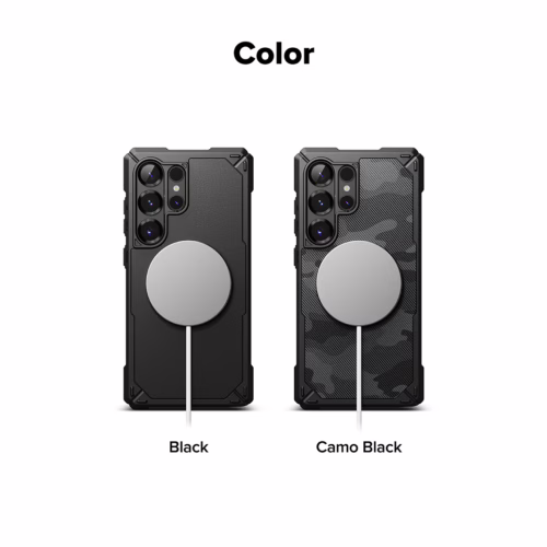 Ringke รุ่น Rugged Gear Magnetic - เคส Galaxy S25 Ultra - สี Black