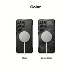 Ringke รุ่น Rugged Gear Magnetic - เคส Galaxy S25 Ultra - สี Black
