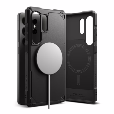 Ringke รุ่น Rugged Gear Magnetic - เคส Galaxy S25 Ultra - สี Black