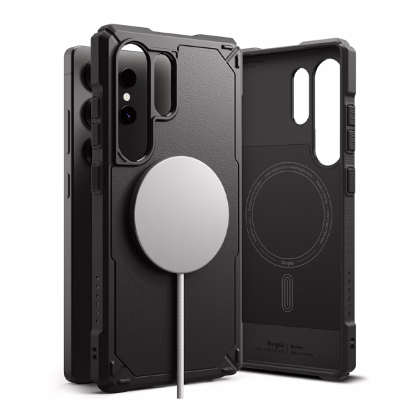 Ringke รุ่น Rugged Gear Magnetic - เคส Galaxy S25 Ultra - สี Black