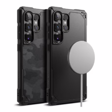 Ringke รุ่น Rugged Gear Magnetic - เคส Galaxy S25 Ultra - สี Black