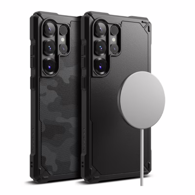 Ringke รุ่น Rugged Gear Magnetic - เคส Galaxy S25 Ultra - สี Black