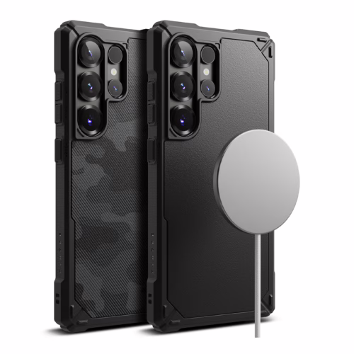 Ringke รุ่น Rugged Gear Magnetic - เคส Galaxy S25 Ultra - สี Black