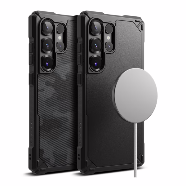 Ringke รุ่น Rugged Gear Magnetic - เคส Galaxy S25 Ultra - สี Black