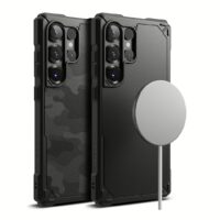 Ringke รุ่น Rugged Gear Magnetic - เคส Galaxy S25 Ultra - สี Black