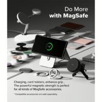 Ringke รุ่น Rugged Gear Magnetic - เคส Galaxy S25 Ultra - สี Black
