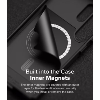 Ringke รุ่น Rugged Gear Magnetic - เคส Galaxy S25 Ultra - สี Black