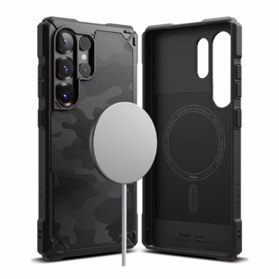 Ringke รุ่น Rugged Gear Magnetic - เคส Galaxy S25 Ultra - สี Camo Black