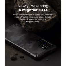 Ringke รุ่น Rugged Gear Magnetic - เคส Galaxy S25 Ultra - สี Camo Black