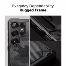 Ringke รุ่น Rugged Gear Magnetic - เคส Galaxy S25 Ultra - สี Camo Black