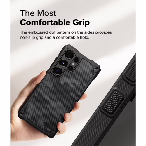 Ringke รุ่น Rugged Gear Magnetic - เคส Galaxy S25 Ultra - สี Camo Black