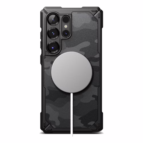 Ringke รุ่น Rugged Gear Magnetic - เคส Galaxy S25 Ultra - สี Camo Black