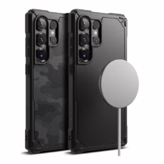 Ringke รุ่น Rugged Gear Magnetic - เคส Galaxy S25 Ultra - สี Camo Black