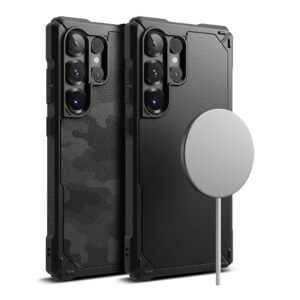 Ringke รุ่น Rugged Gear Magnetic - เคส Galaxy S25 Ultra - สี Camo Black