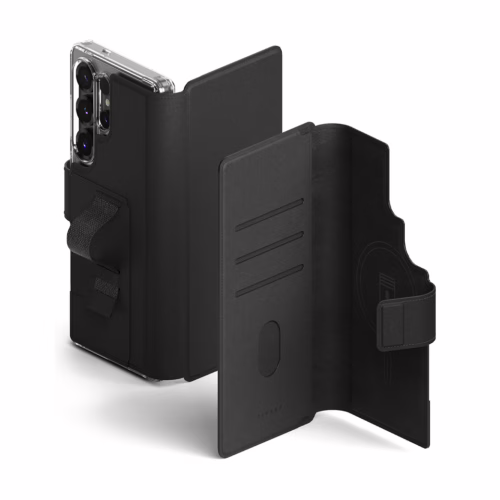 Ringke รุ่น Folio Grip Wallet Magnetic - เคส Galaxy S25 Ultra / S24 Ultra / S23 Ultra - สี Black