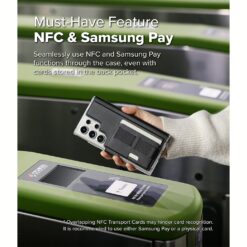 Ringke รุ่น Folio Grip Wallet Magnetic - เคส Galaxy S25 Ultra / S24 Ultra / S23 Ultra - สี Black