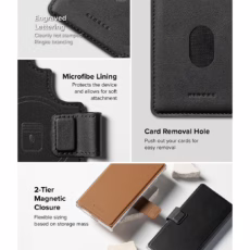 Ringke รุ่น Folio Grip Wallet Magnetic - เคส Galaxy S25 Ultra / S24 Ultra / S23 Ultra - สี Black