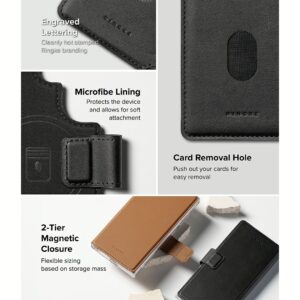 Ringke รุ่น Folio Grip Wallet Magnetic - เคส Galaxy S25 Ultra / S24 Ultra / S23 Ultra - สี Black