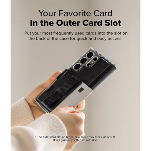 Ringke รุ่น Folio Grip Wallet Magnetic - เคส Galaxy S25 Ultra / S24 Ultra / S23 Ultra - สี Black