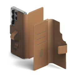 Ringke รุ่น Folio Grip Wallet Magnetic - เคส Galaxy S25 Ultra / S24 Ultra / S23 Ultra - สี Brown