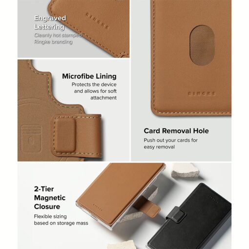 Ringke รุ่น Folio Grip Wallet Magnetic - เคส Galaxy S25 Ultra / S24 Ultra / S23 Ultra - สี Brown - Image 12