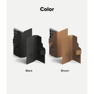 Ringke รุ่น Folio Grip Wallet Magnetic - เคส Galaxy S25 Ultra / S24 Ultra / S23 Ultra - สี Brown
