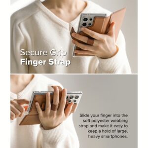 Ringke รุ่น Folio Grip Wallet Magnetic - เคส Galaxy S25 Ultra / S24 Ultra / S23 Ultra - สี Brown