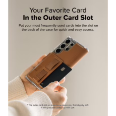 Ringke รุ่น Folio Grip Wallet Magnetic - เคส Galaxy S25 Ultra / S24 Ultra / S23 Ultra - สี Brown