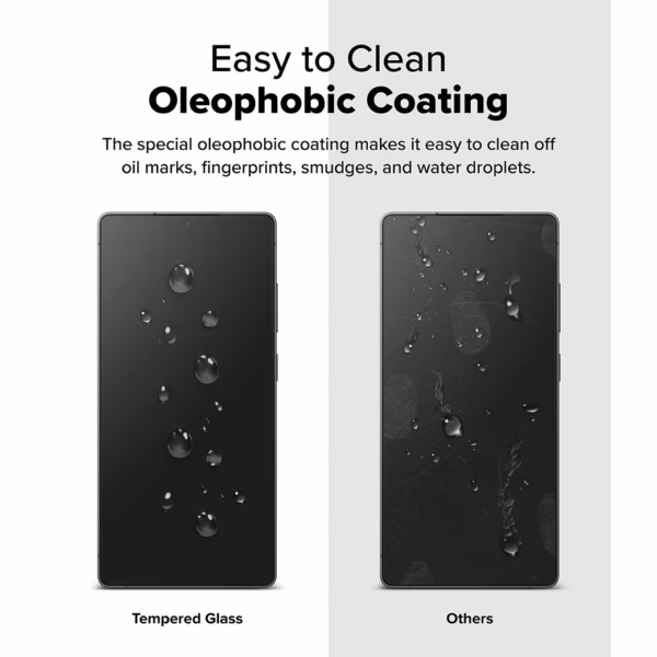 Ringke รุ่น Easy Slide Tempered Glass - ฟิล์มกระจก Galaxy S25 Ultra (ฟิล์ม 2 แผ่น พร้อมอุปกรณ์ติดตั้ง)