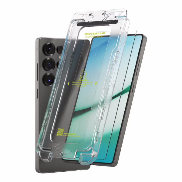 Ringke รุ่น Easy Slide Tempered Glass - ฟิล์มกระจก Galaxy S25 Ultra (ฟิล์ม 2 แผ่น พร้อมอุปกรณ์ติดตั้ง)