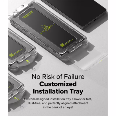 Ringke รุ่น Easy Slide Tempered Glass - ฟิล์มกระจก Galaxy S25 Ultra (ฟิล์ม 2 แผ่น พร้อมอุปกรณ์ติดตั้ง)
