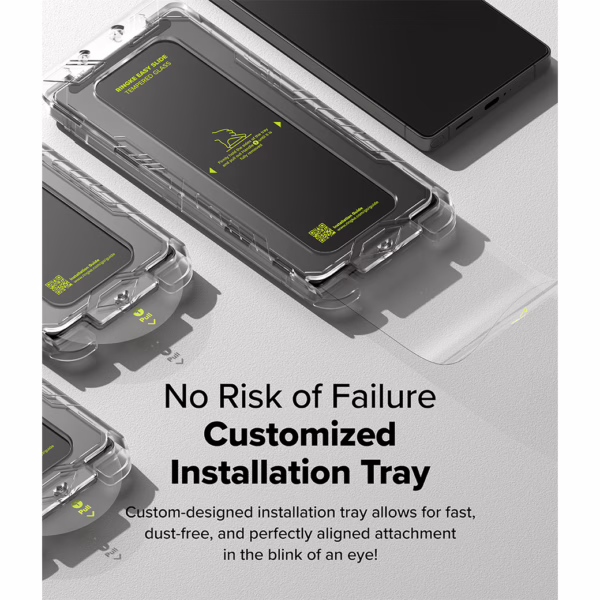 Ringke รุ่น Easy Slide Tempered Glass - ฟิล์มกระจก Galaxy S25 Ultra (ฟิล์ม 2 แผ่น พร้อมอุปกรณ์ติดตั้ง)