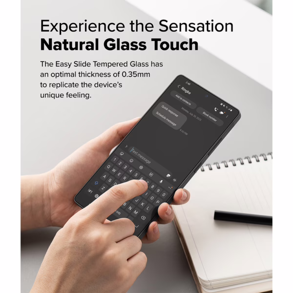 Ringke รุ่น Easy Slide Tempered Glass - ฟิล์มกระจก Galaxy S25 Ultra (ฟิล์ม 2 แผ่น พร้อมอุปกรณ์ติดตั้ง)