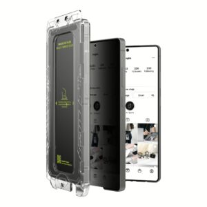 Ringke รุ่น Easy Slide Privacy Tempered Glass - ฟิล์มกระจก Galaxy S25 Ultra (ฟิล์ม 2 แผ่น พร้อมอุปกรณ์ติดตั้ง)